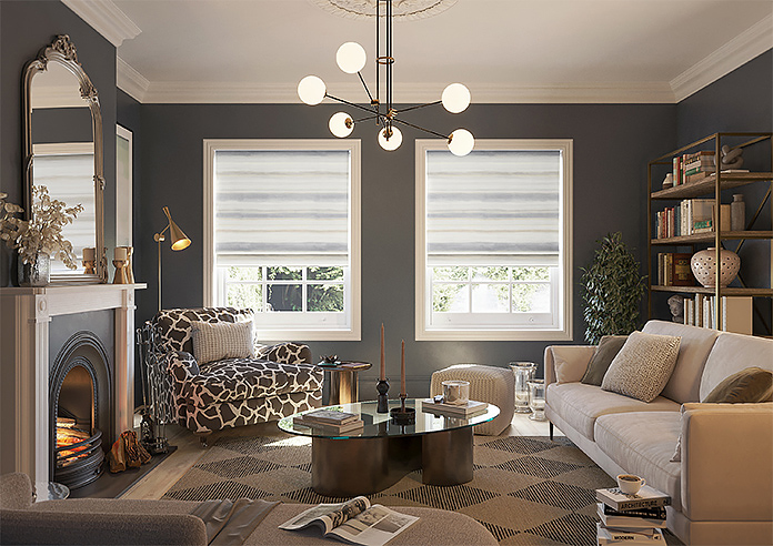 Ombre Velvet, Silver - Twist&Fit Roman Blind - Image 8